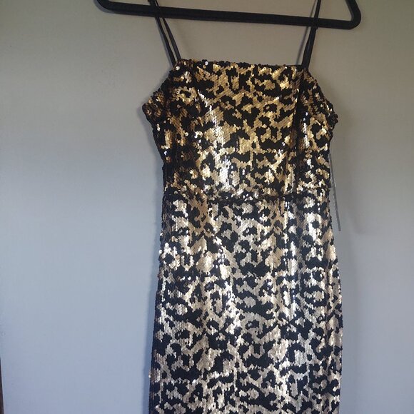 NWT Leopard-BEADed Mini-Dress~ Size: Xs - Picture 9 of 11
